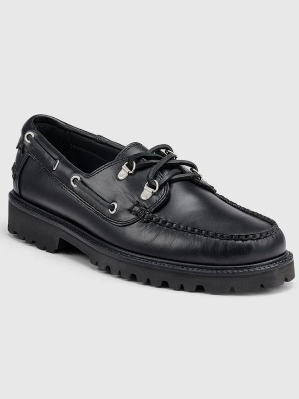 G.H. Bass x Corridor Hampton Black Boat Shoes in Size 10